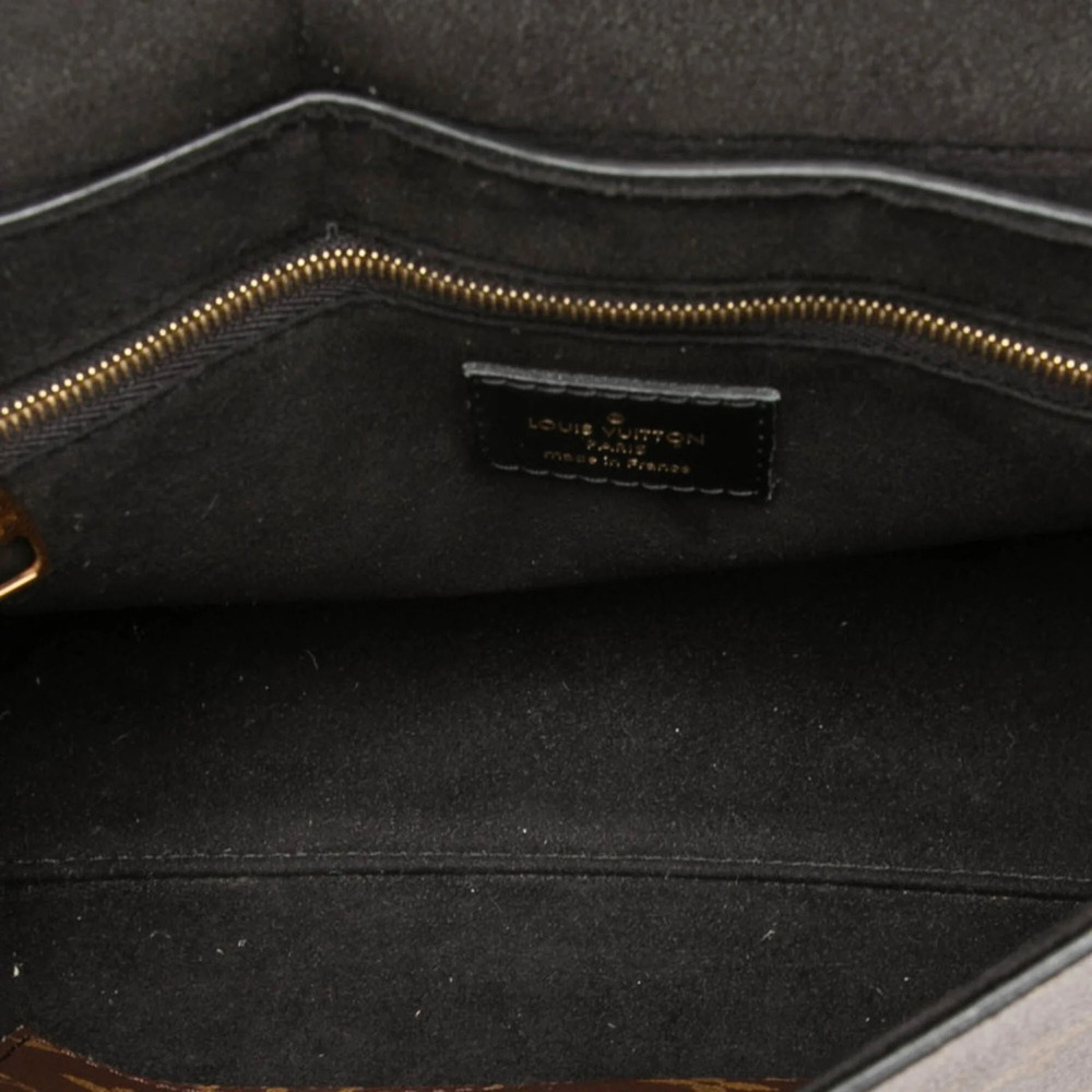 LOUIS VUITTON Black Monogram Leather Shoulder Bag - Picture 4 of 6
